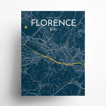 Florence city map poster in Amuse of size 18" x 24" by OurPoster.com